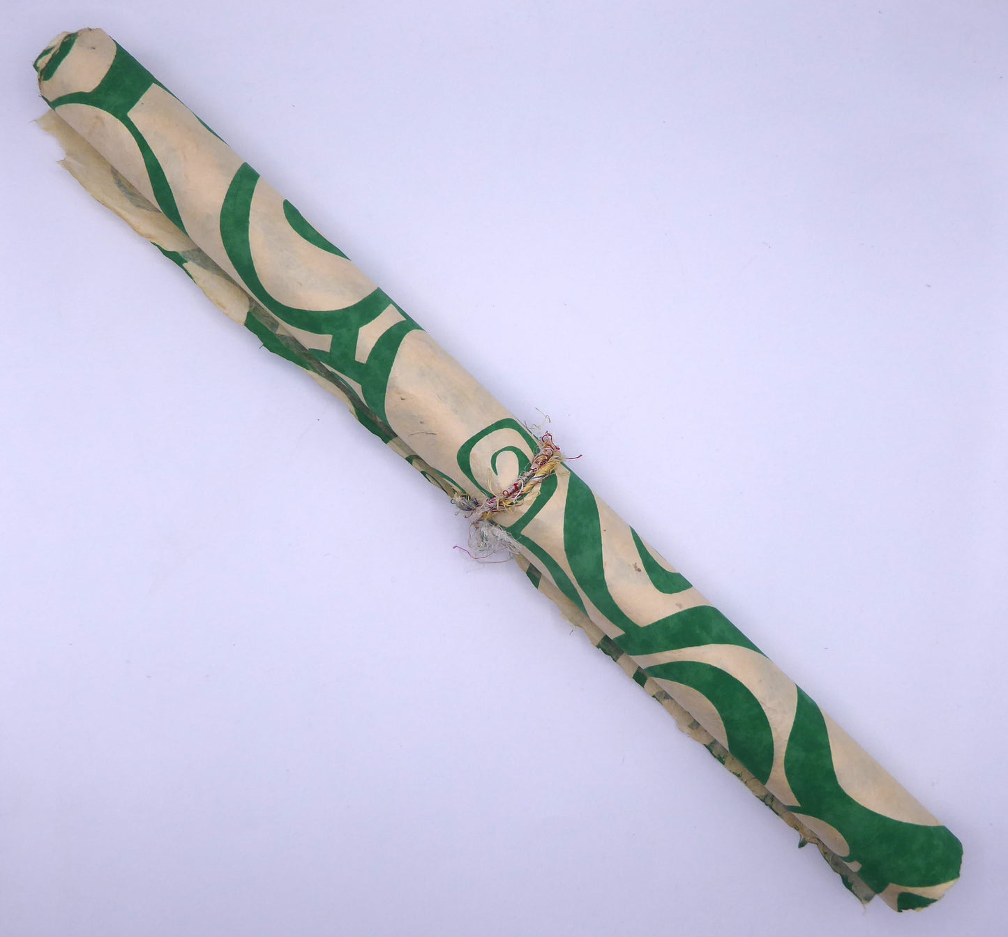 Vintage Lokta Paper Bundle - 5 Large Sheets 75 x50cm -  Green Silk Screen Collection