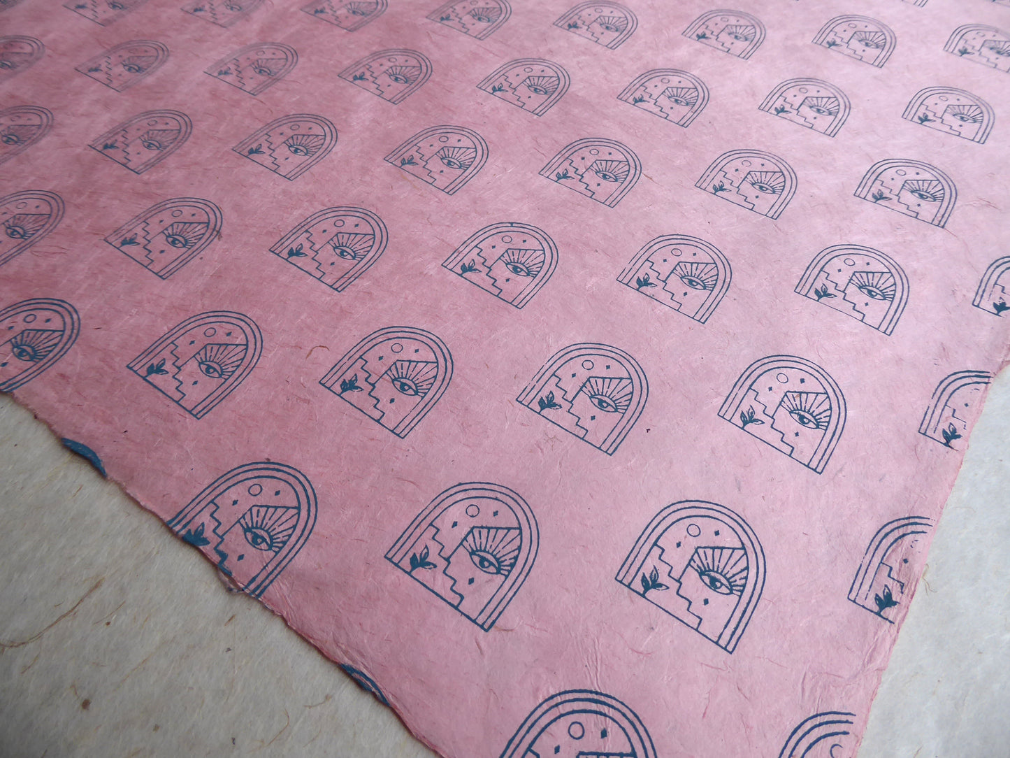 Vintage Lokta Paper Bundle - Metallic and Matte Silk Screen Print Collection