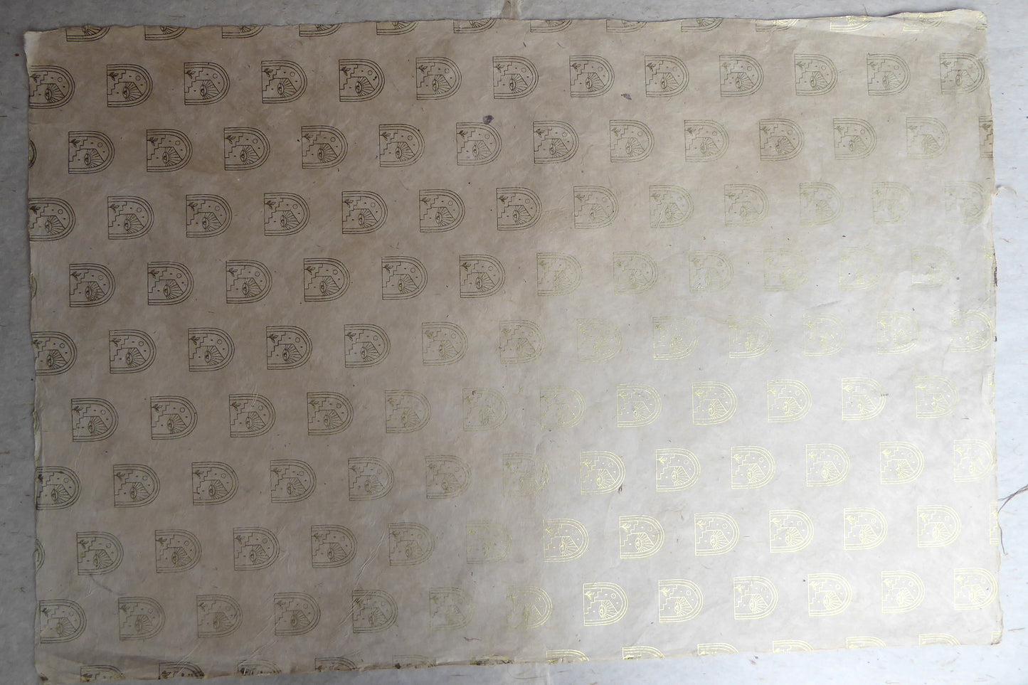 Vintage Lokta Paper Bundle - Metallic and Matte Silk Screen Print Collection