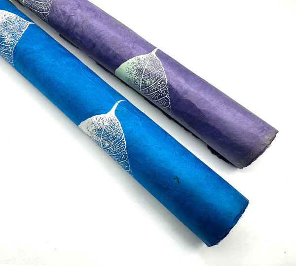 Bodhi Leaf Print on Lokta Paper, Tree Free & Sustainable