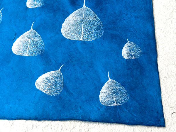 Bodhi Leaf Print on Lokta Paper, Tree Free & Sustainable