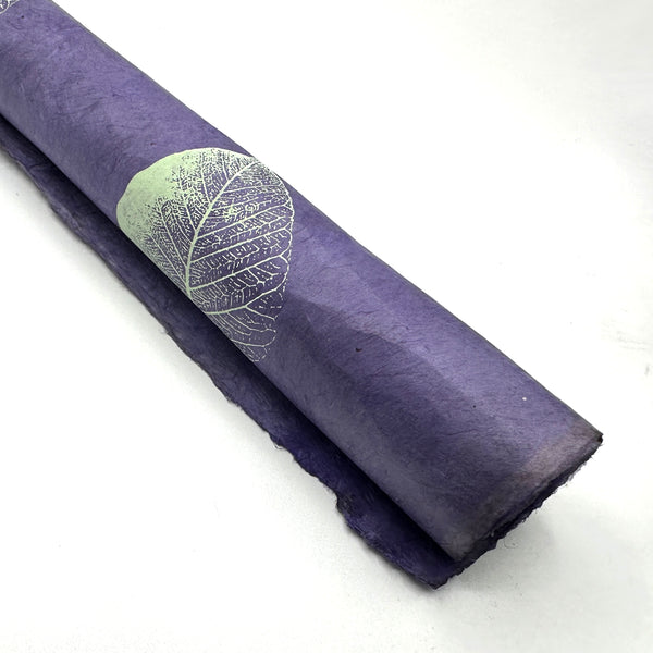 Bodhi Leaf Print on Lokta Paper, Tree Free & Sustainable