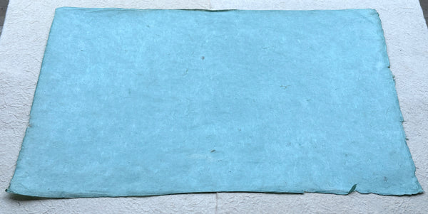 Celeste Blue Lokta Paper Handmade in the Himalayas 60-80GSM