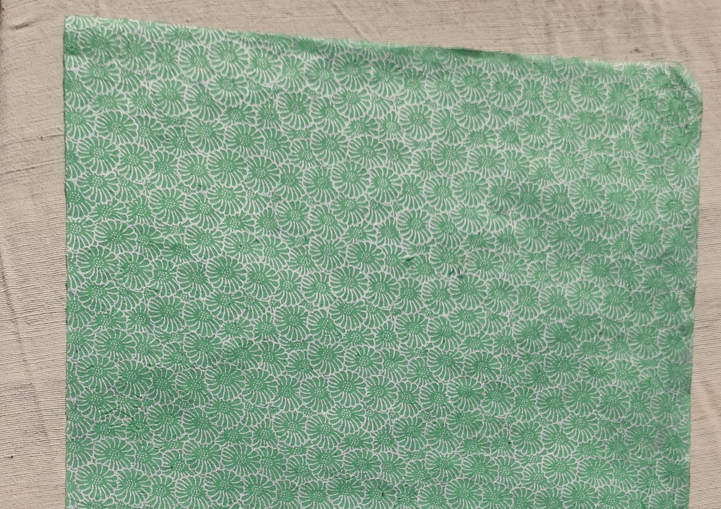 Lokta Paper Sheets Half Size, Combination of Prints- 15'' x 20'' - pack of eighteen, Greens, Greys and Mulberry.