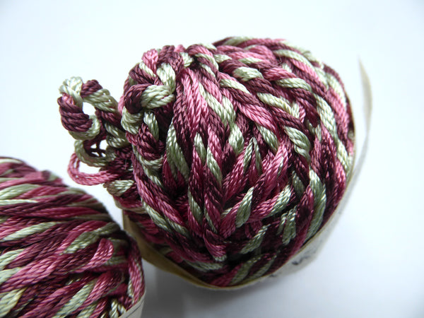 Banana Viscose Three colours Yarn hand spun in Nepal.