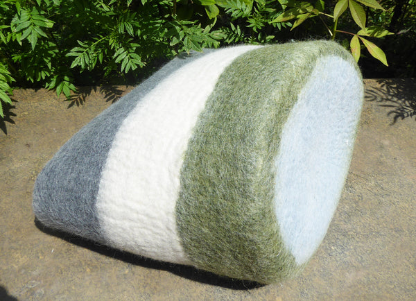 Handmade Woolen Felt Storage Basket/Bin.