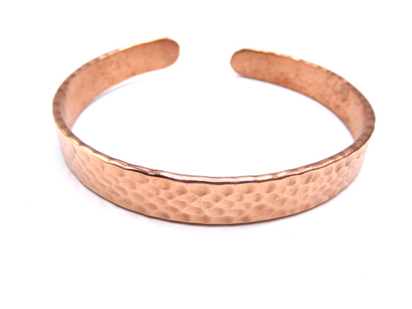 Handmade Pure Copper Bracelet, Hammered