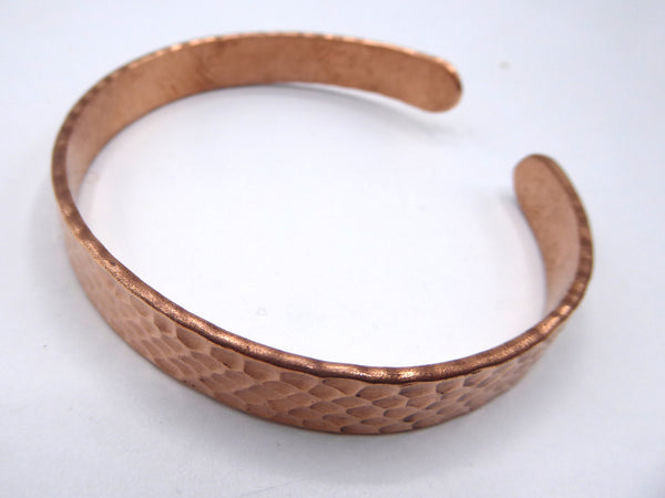 Handmade Pure Copper Bracelet, Hammered