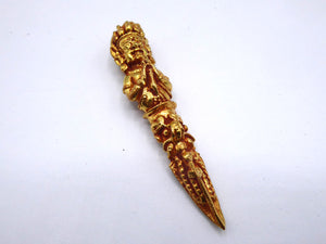 Handmade Golden Dagger Pendant