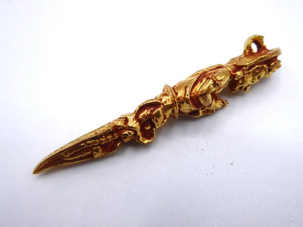 Handmade Golden Dagger Pendant