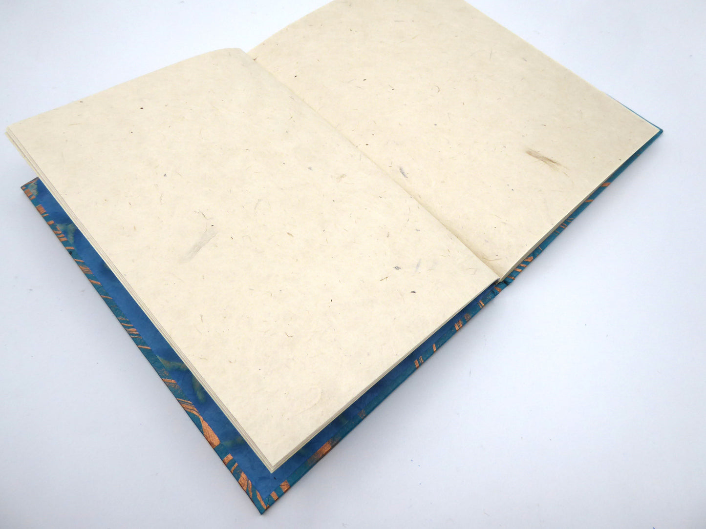 Marbled Cover Print Handbound A5 Lokta Notebook, Tree-Free Paper.