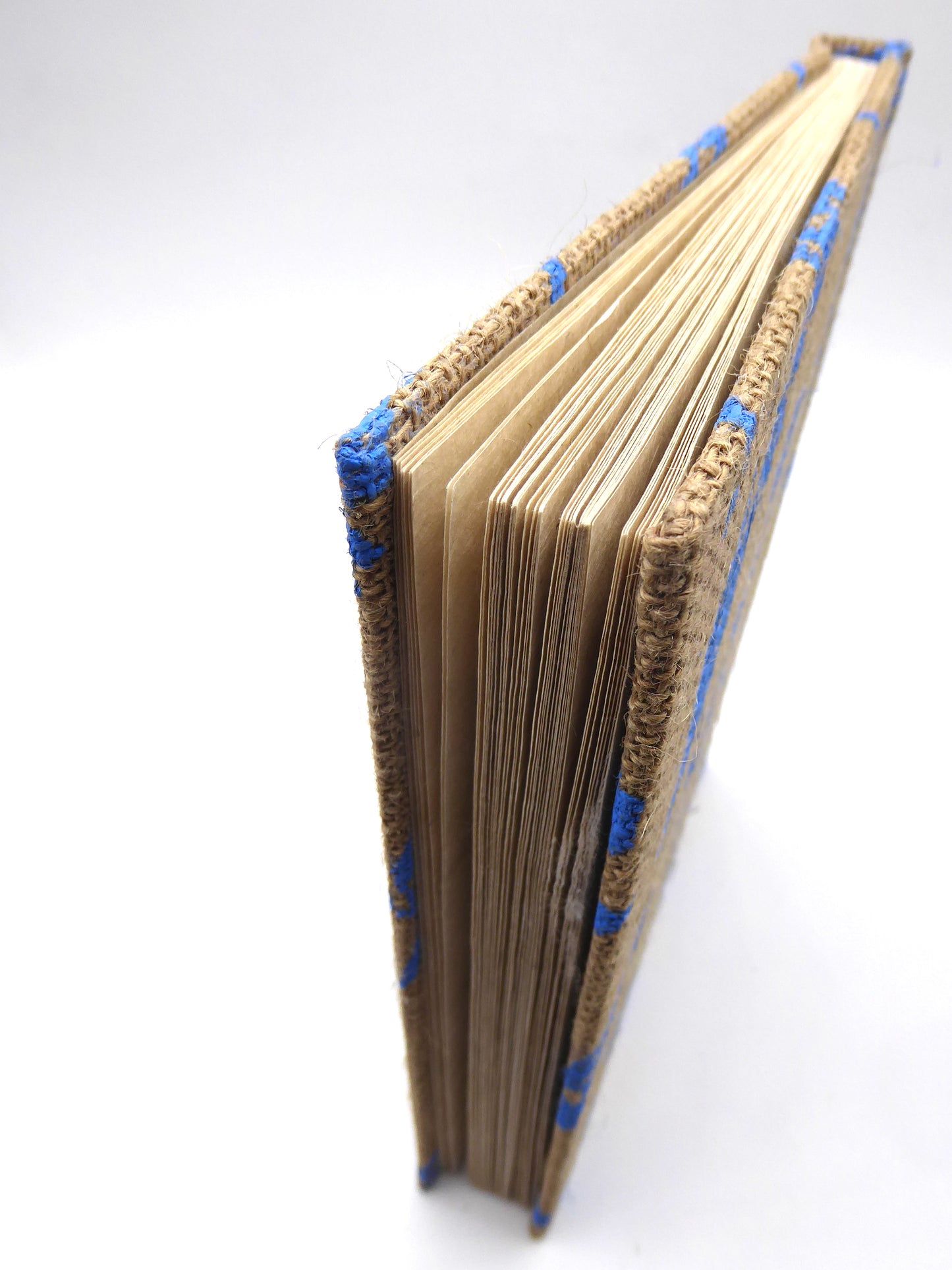 Handbook A5 Lokta Notebook, Hard Cover. Jute with Wild Flower Print.