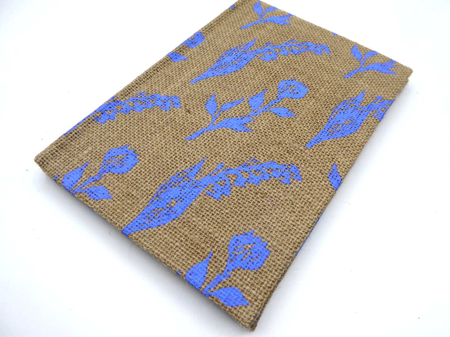 Handbook A5 Lokta Notebook, Hard Cover. Jute with Wild Flower Print.