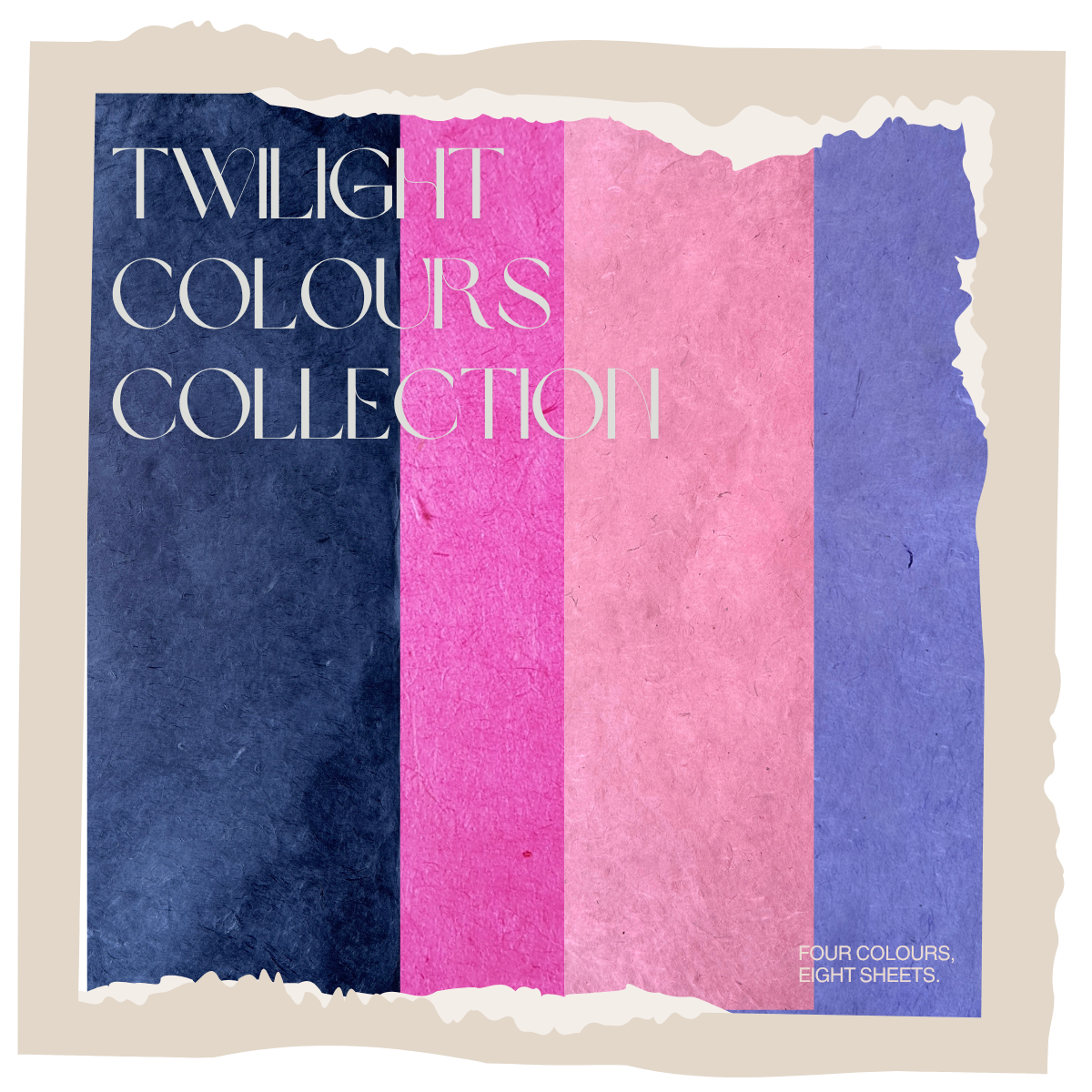 Lokta bundle in Twilight: Eight large sheets.