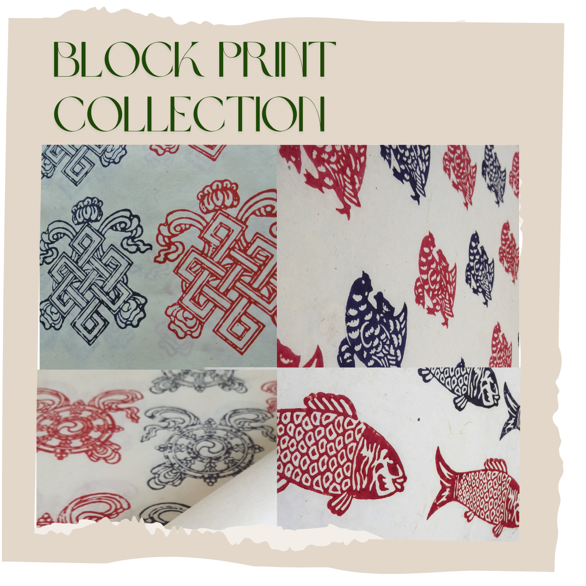 Lokta Block Prints - Big Bundle - 28 Large Sheets