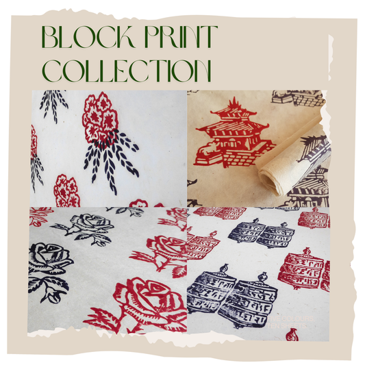 Lokta Block Prints - Big Bundle - 36 Large Sheets