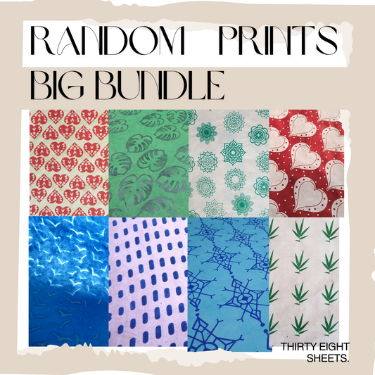 Lokta Paper - Random Bundle - 38 Sheets