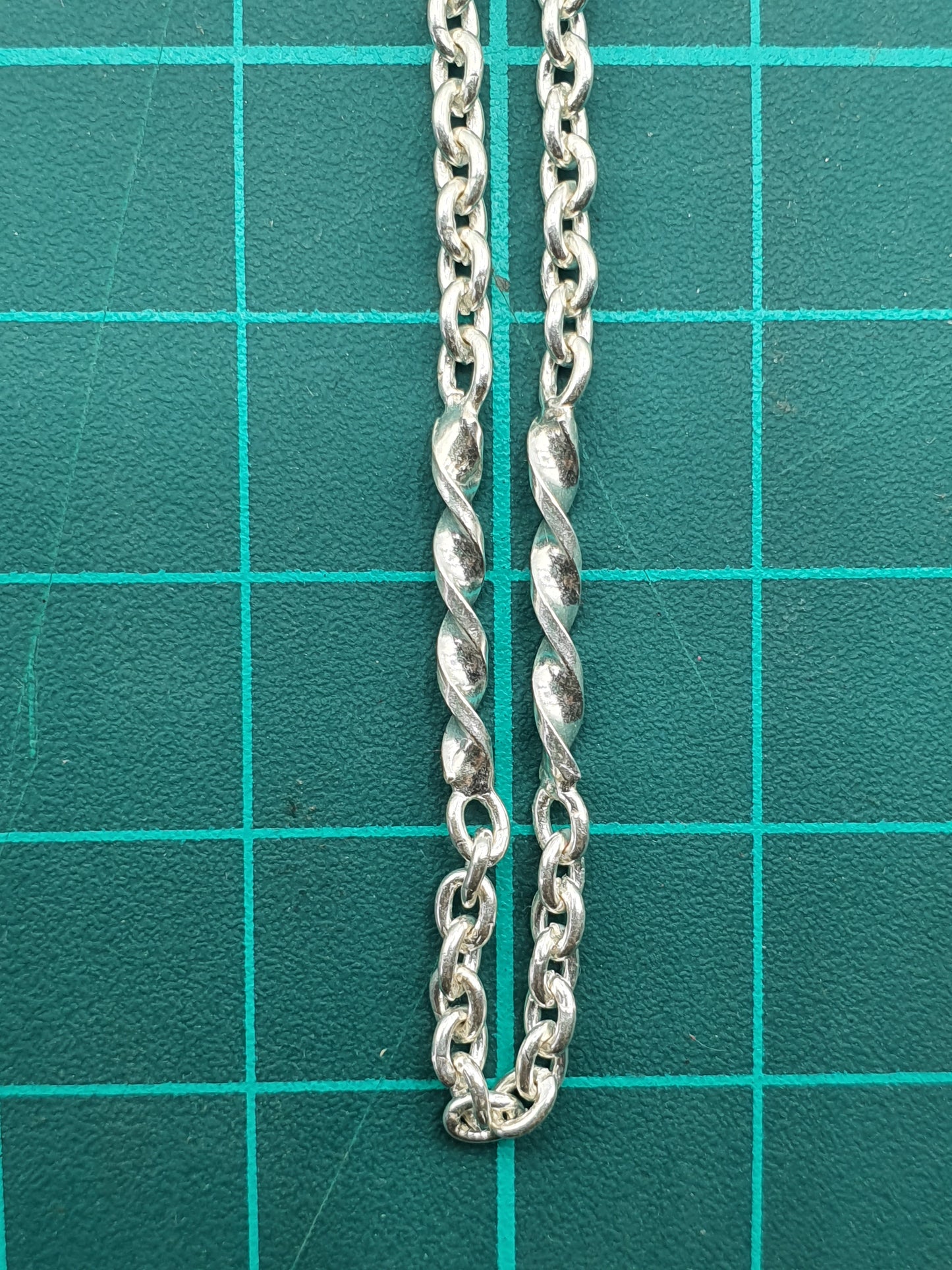 Handmade 925 Sterling Silver Chain - Bar & Chain 19''
