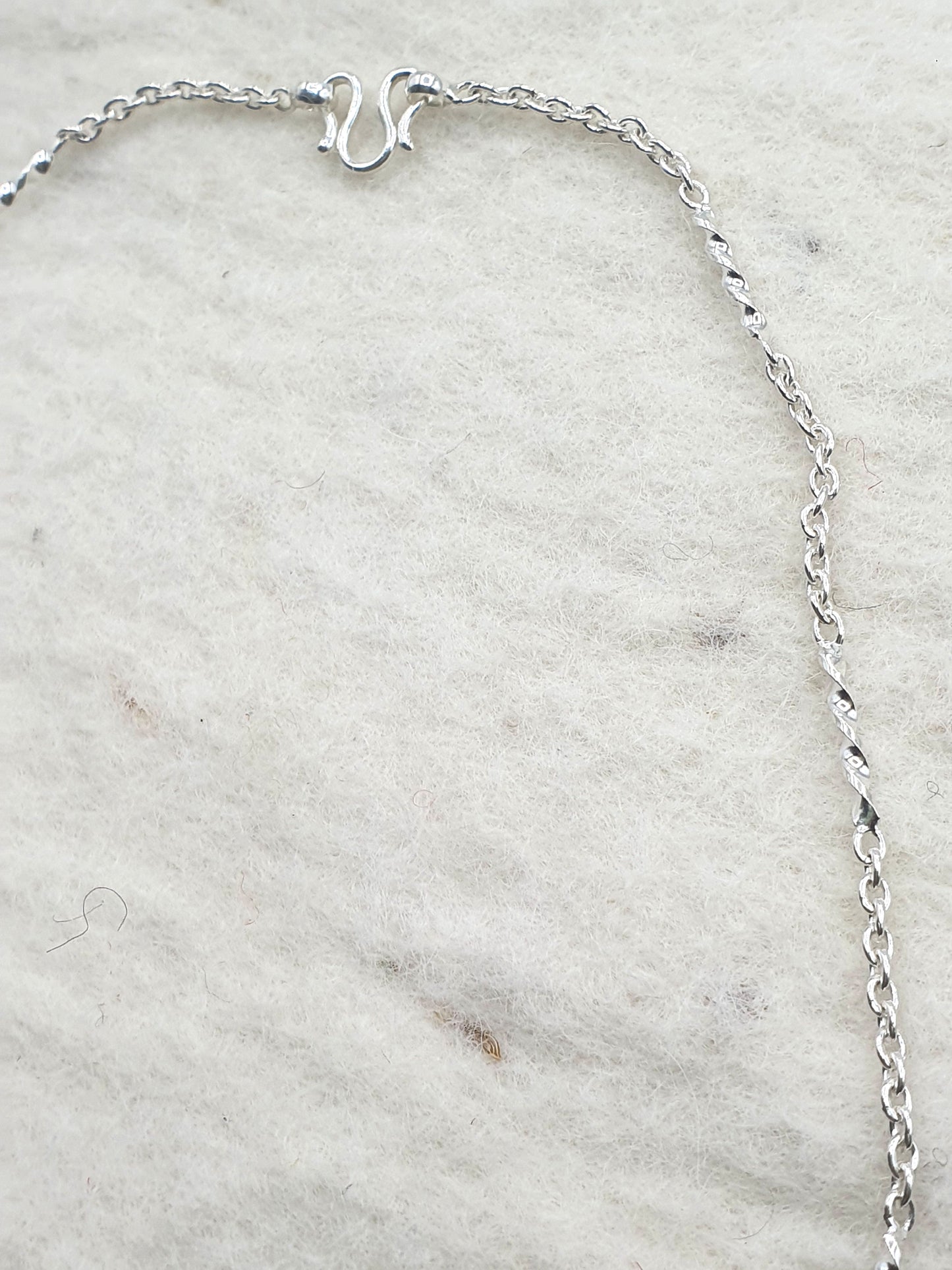 Handmade 925 Sterling Silver Chain - Bar & Chain 19''