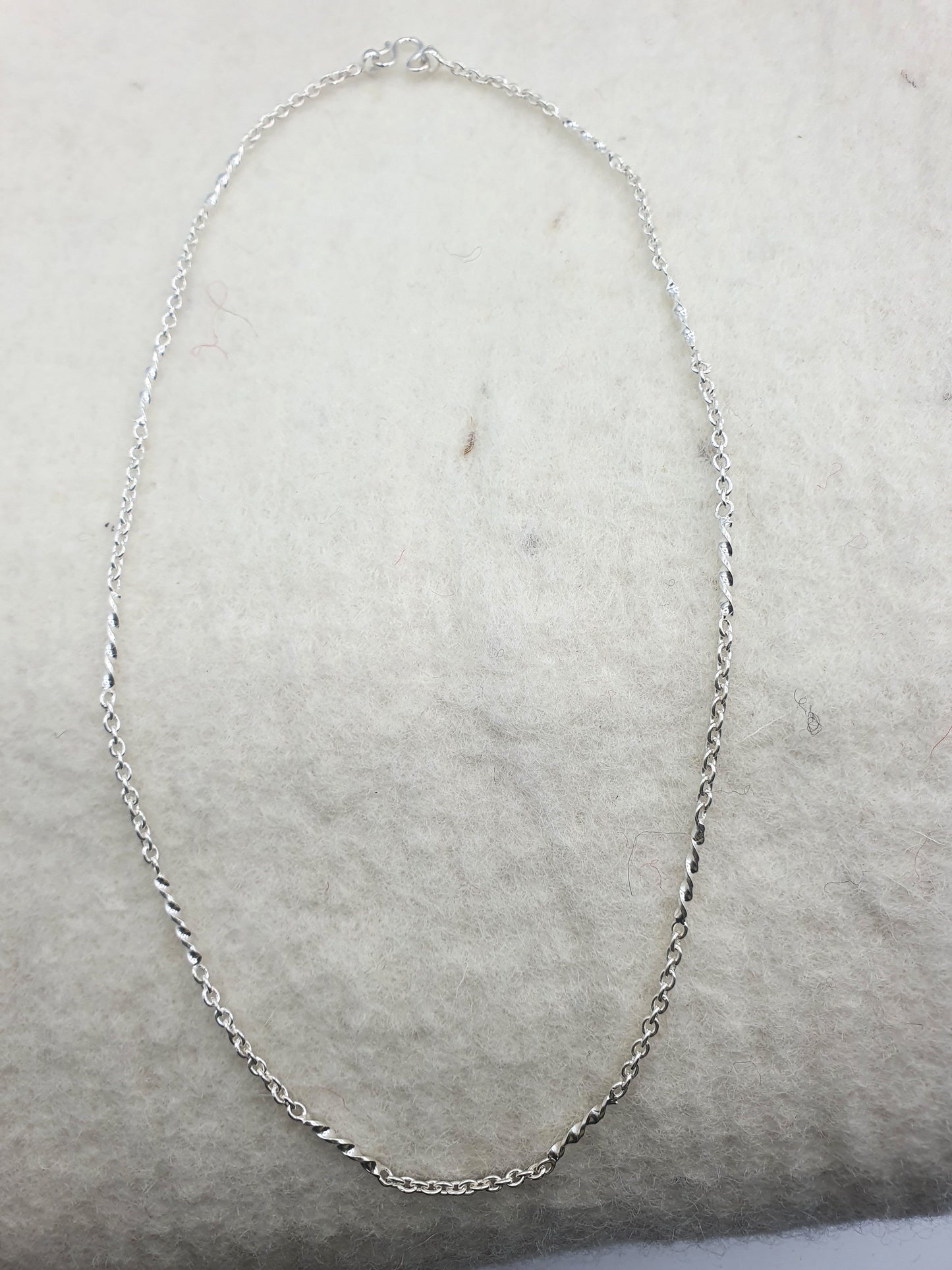 Handmade 925 Sterling Silver Chain - Bar & Chain 19''
