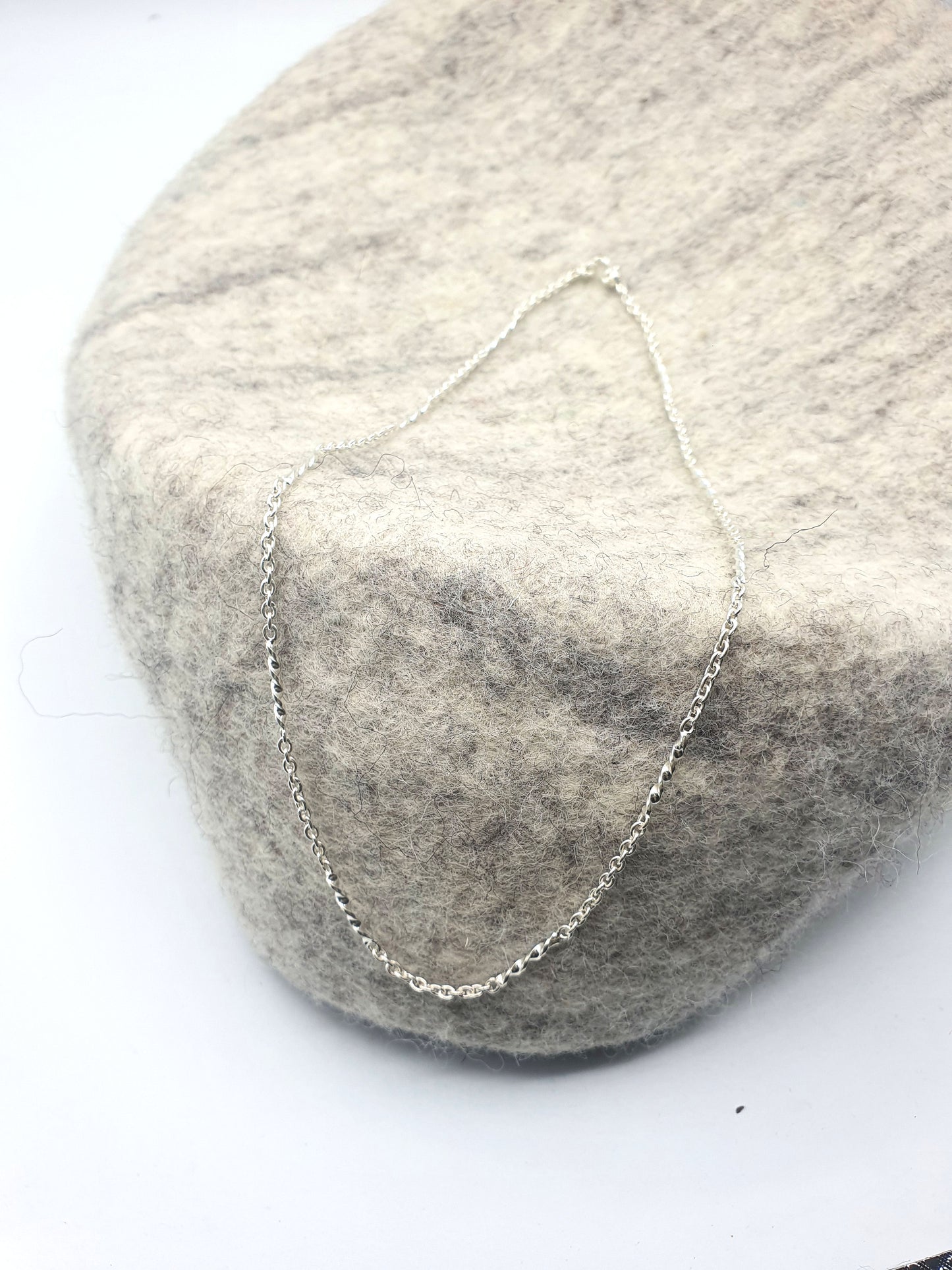 Handmade 925 Sterling Silver Chain - Bar & Chain 19''