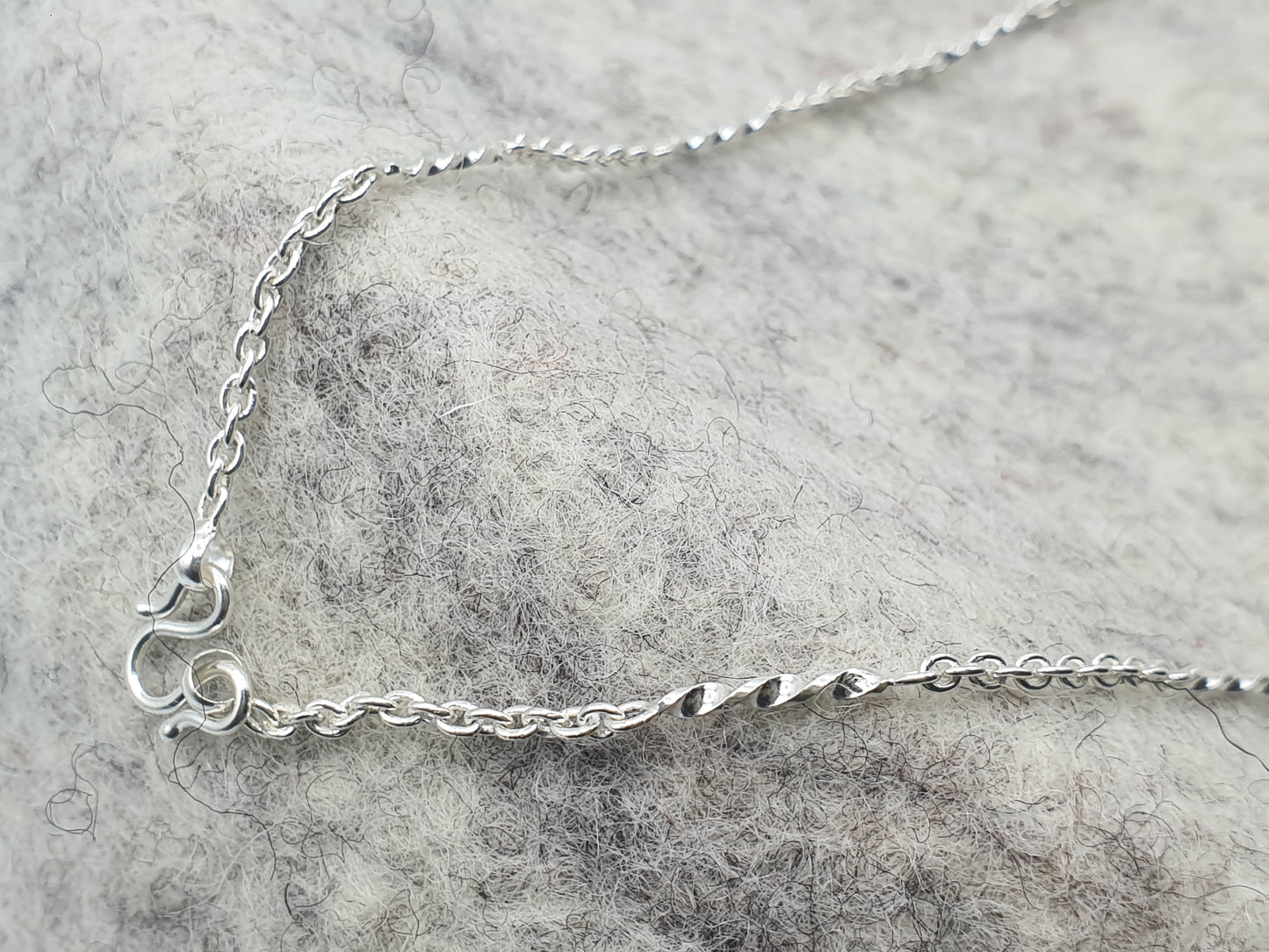 Handmade 925 Sterling Silver Chain - Bar & Chain 19''