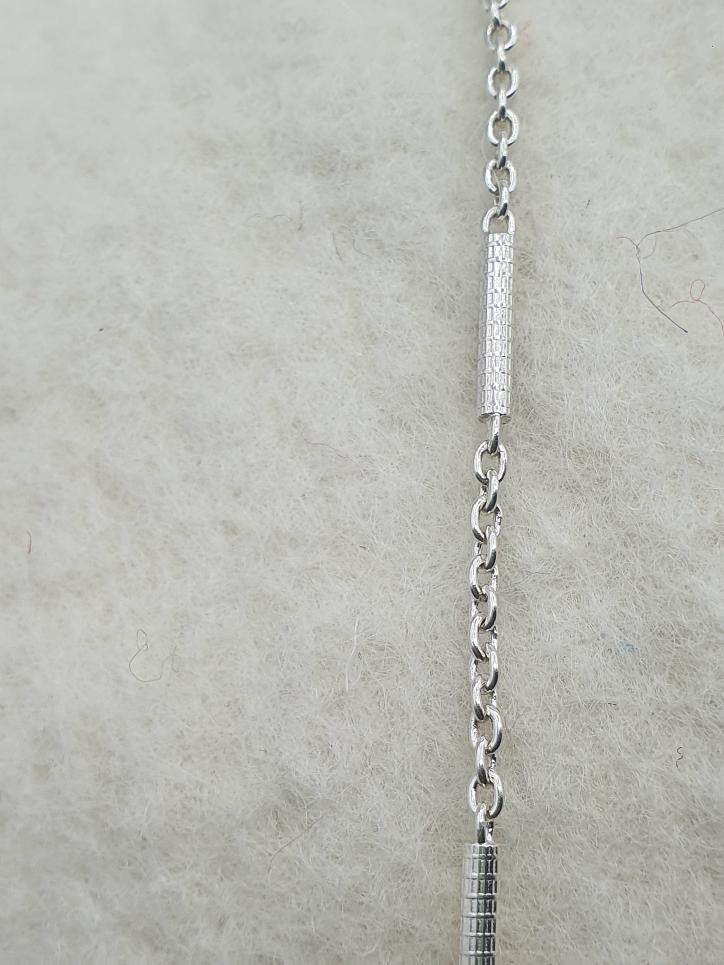 Handmade 925 Sterling Silver Chain - Bar & Chain 17''