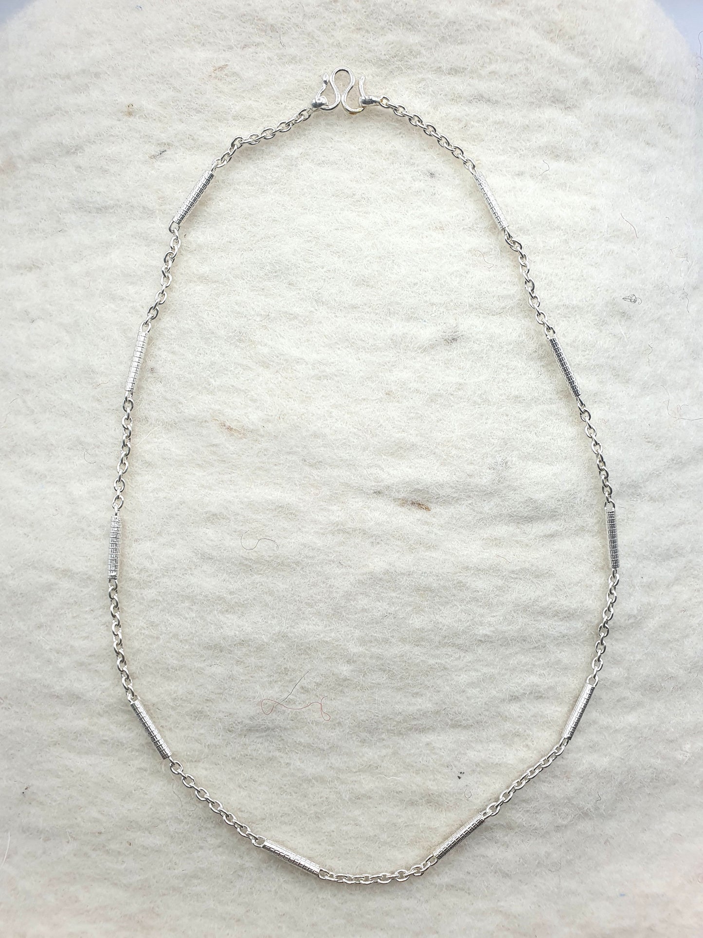 Handmade 925 Sterling Silver Chain - Bar & Chain 17''