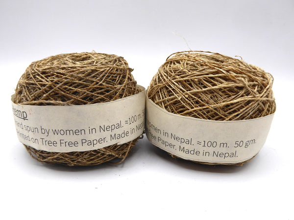 Natural Wild Nepali Hemp Handspun Twine