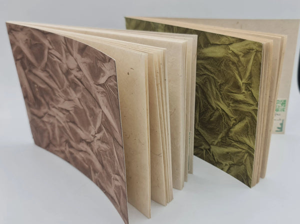 Handbound Soft Cover A5 Wrinked Lokta Landscape Sketchbook.