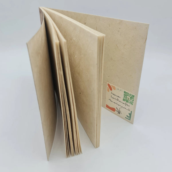 Handbound Soft Cover A5 Wrinked Lokta Landscape Sketchbook.