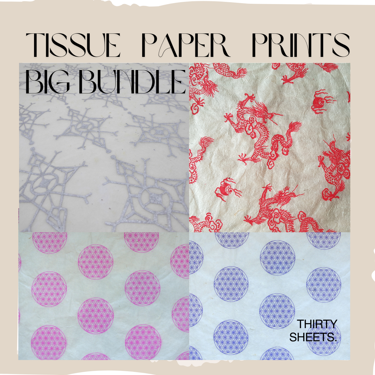 Hemp Tissue Paper Bundle - 30 Sheets