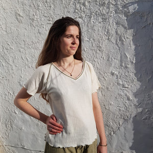 Hemp Ladies Top & drawstring trousers  (sold seperately)