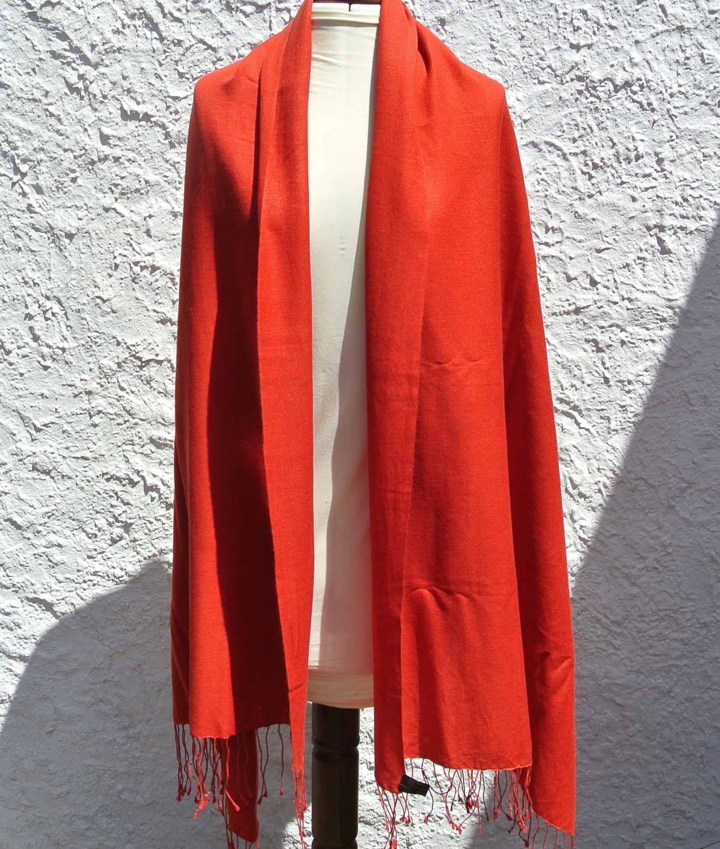 Vintage Pashmina Shawl, Red