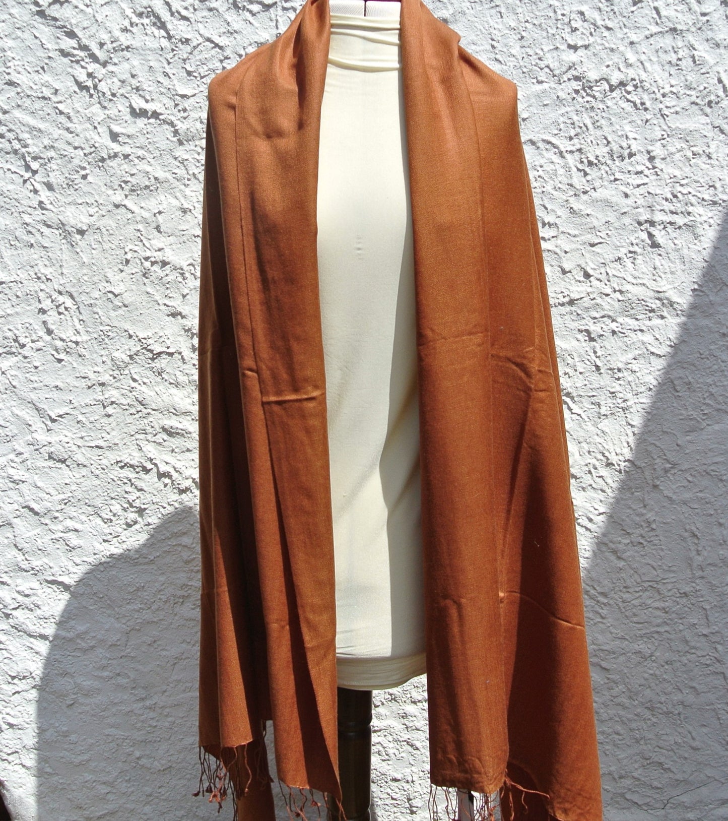 Vintage Pashmina Shawl, Brown