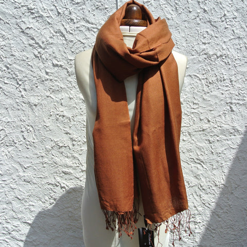 Vintage Pashmina Shawl, Brown