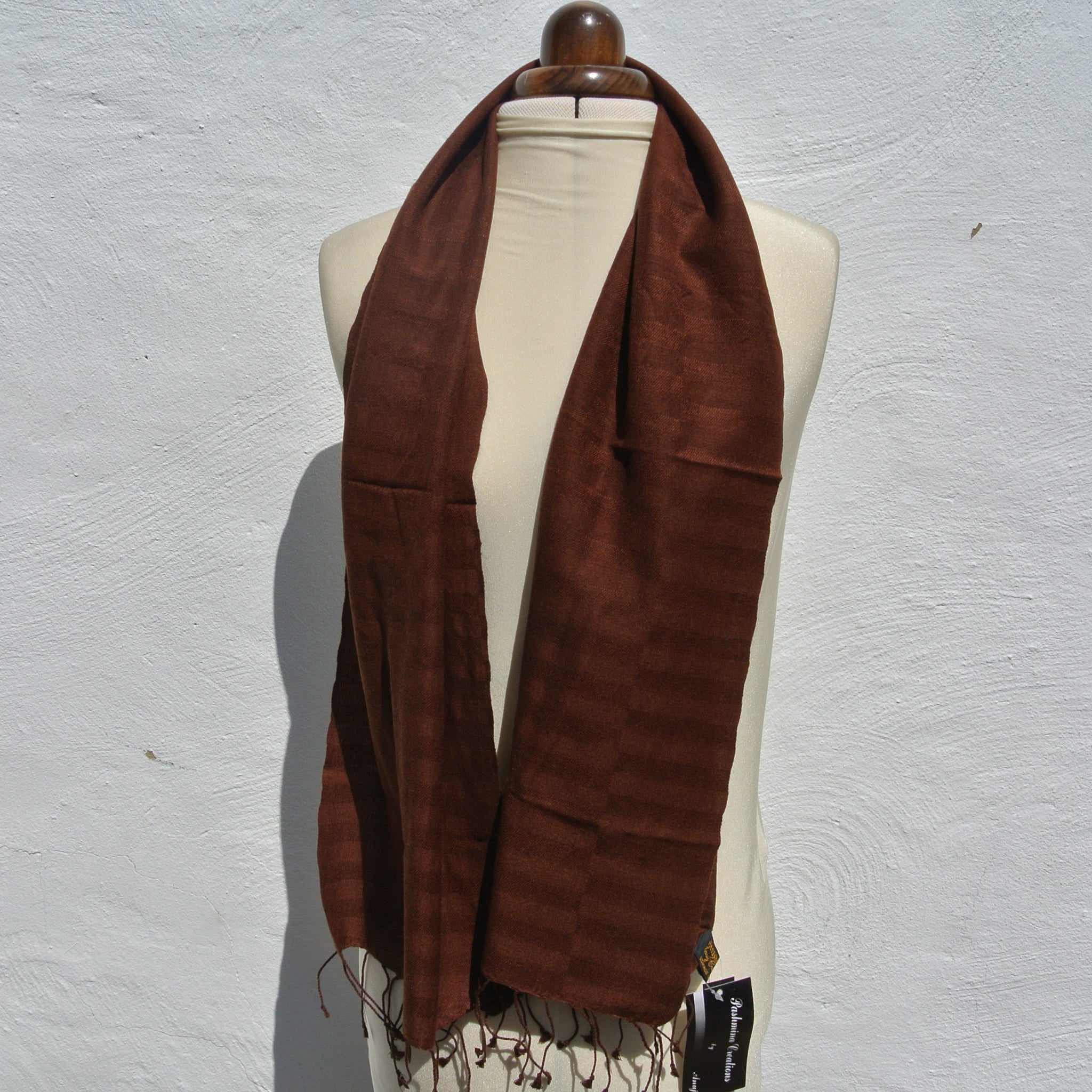 Vintage Pashmina Scarf, Brown