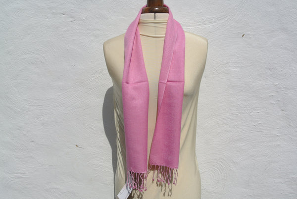 Vintage Pashmina Scarf, Small Pink