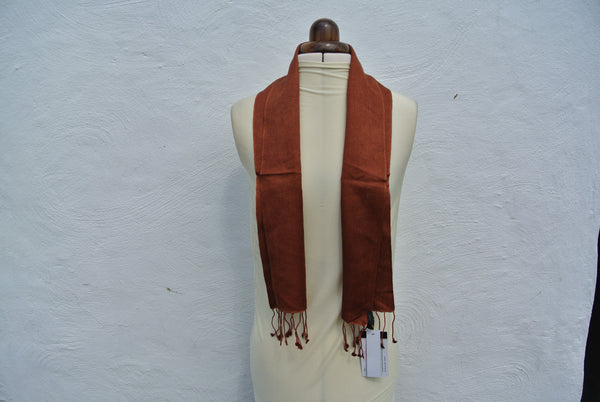 Vintage Pashmina Scarf, Small Coffee