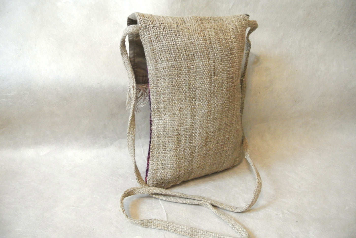 Hemp Cross-body bag, Dip dyed