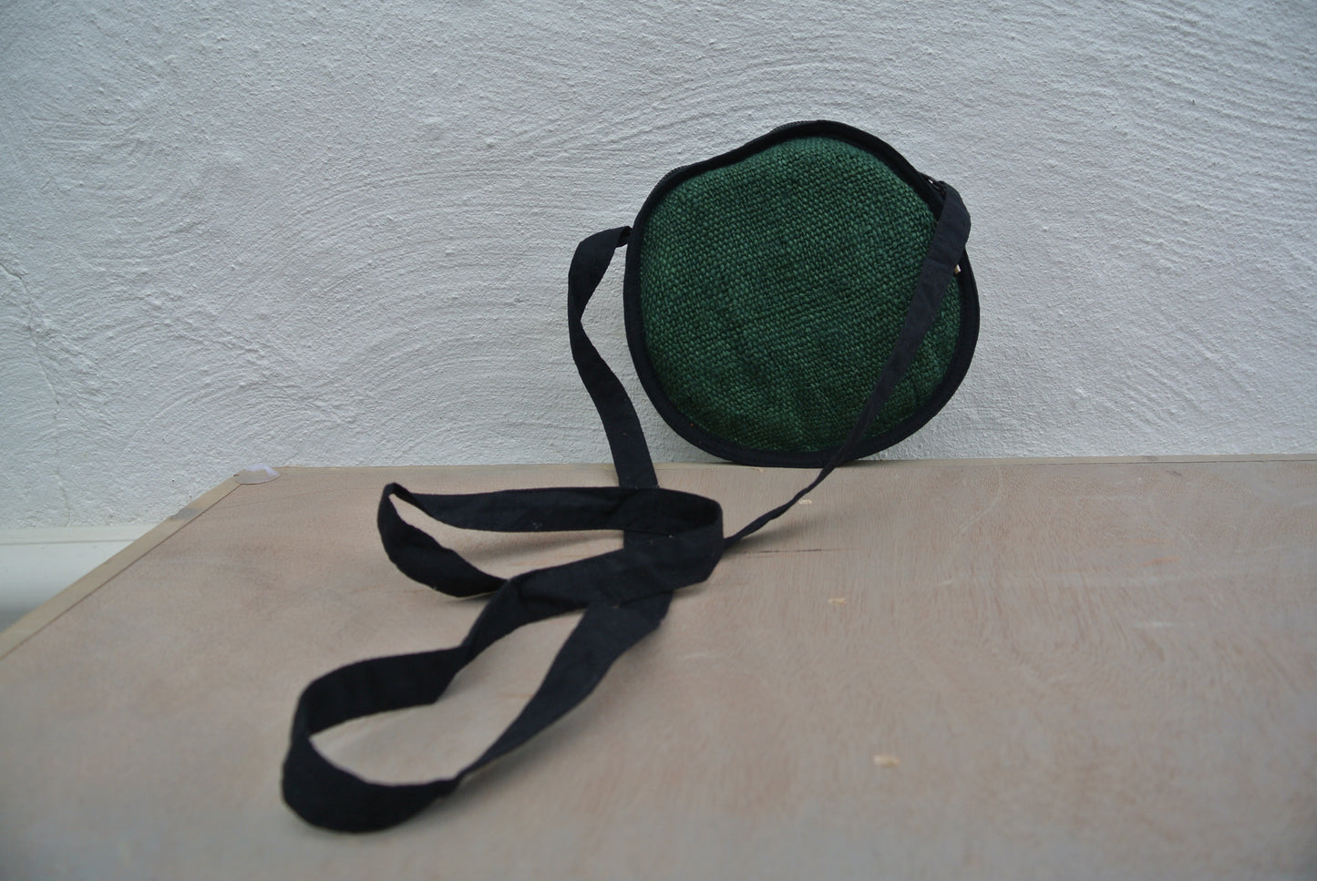 Circular Wild Hemp Crossbody Bag