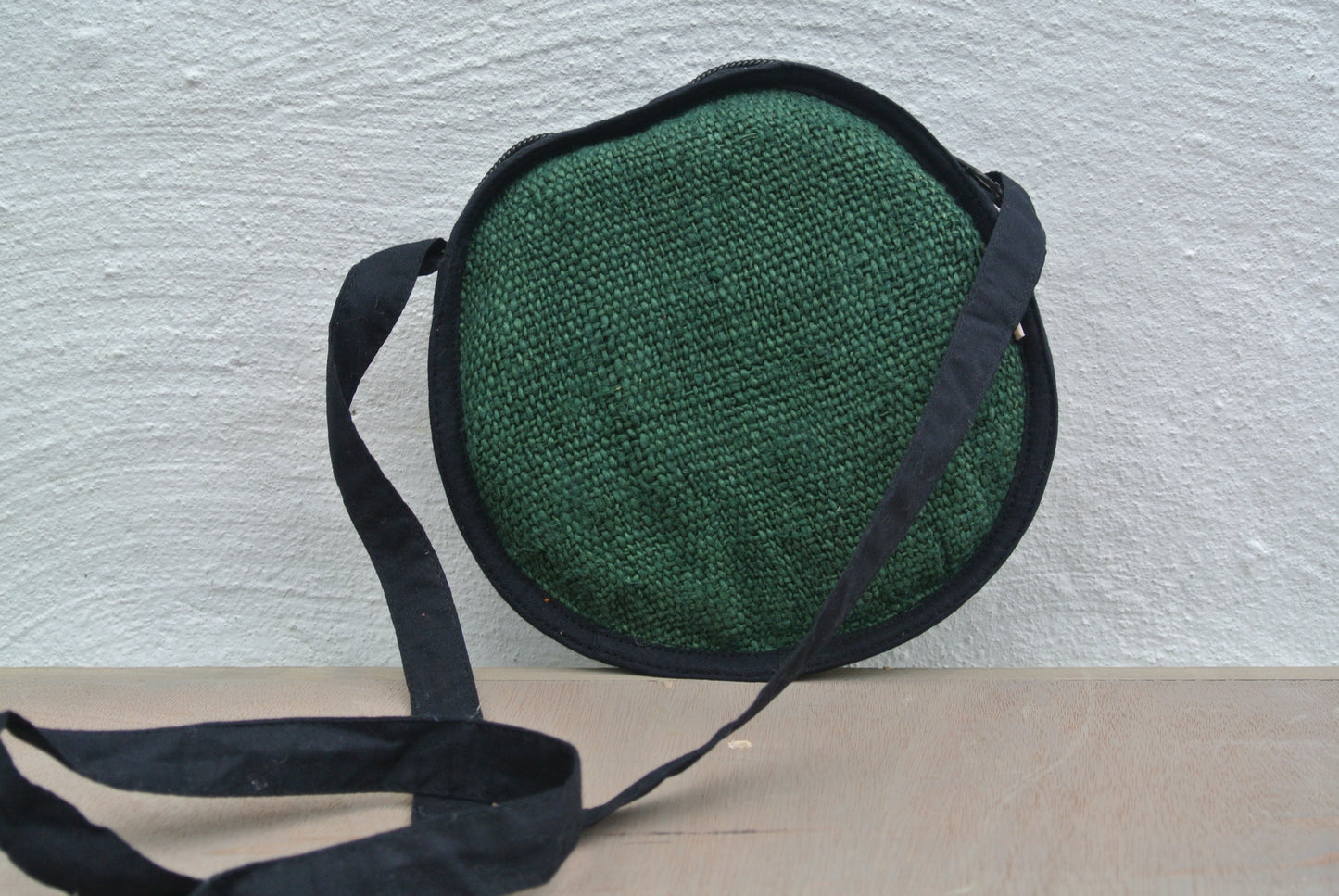Circular Wild Hemp Crossbody Bag