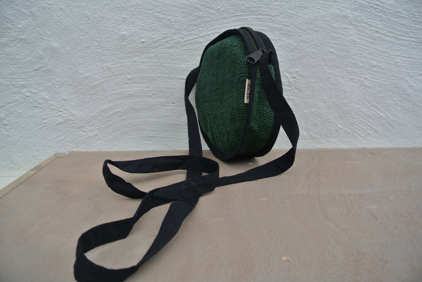 Circular Wild Hemp Crossbody Bag