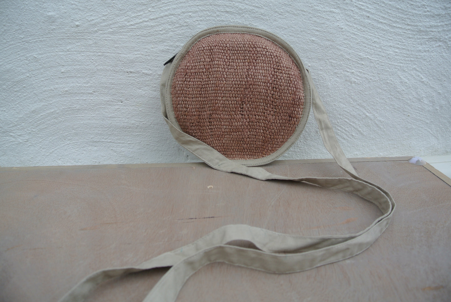 Circular Wild Hemp Crossbody Bag