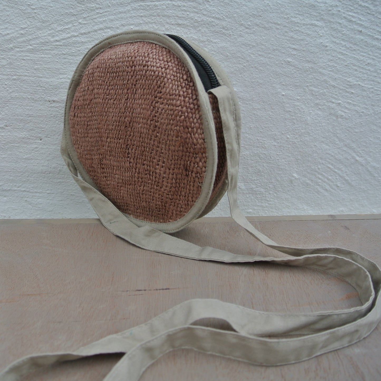 Circular Wild Hemp Crossbody Bag