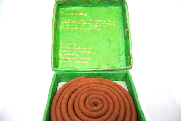 Himalayan Incense Pure Land Coils Gift Box; Chemical Free, All Natural Incense, Hand rolled.