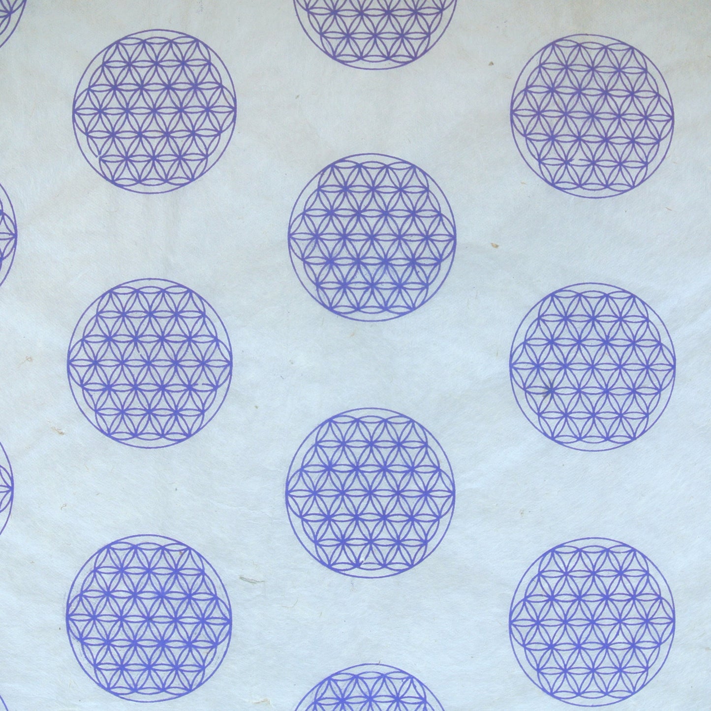 Purple Sacred Geometry Print on Hemp Tissue Paper
