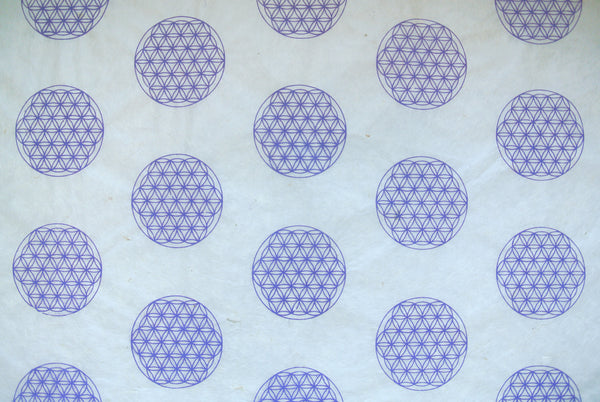 Sacred Geometry Print on Hemp Tissue Paper, Pack of 3