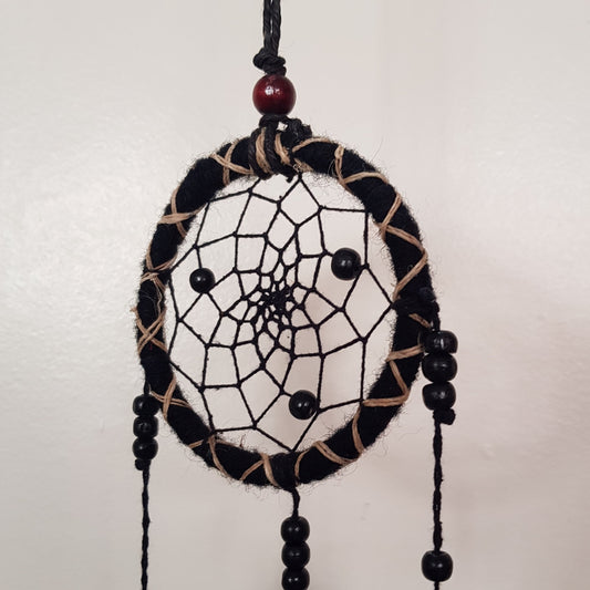 Black Hemp Dreamcatcher