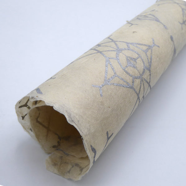 Geometric Snowflake Hemp Tissue Paper. Handmade in Nepal